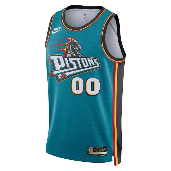 Detroit Pistons Unisex 2022/23 Custom Swingman Pro Custom Jersey - Classic Edition - Teal - Champions Jerseys