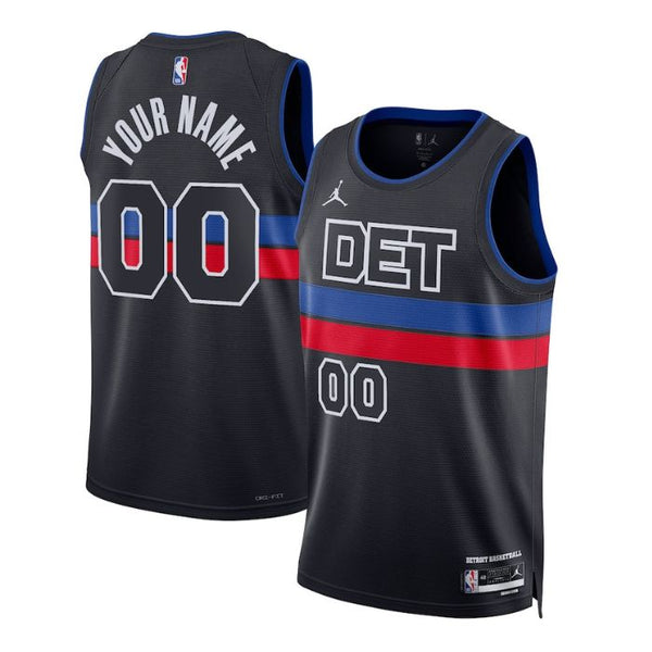 Detroit Pistons Unisex 2022/23 Swingman Custom Jersey - Statement Edition - Blue - Champions Jerseys