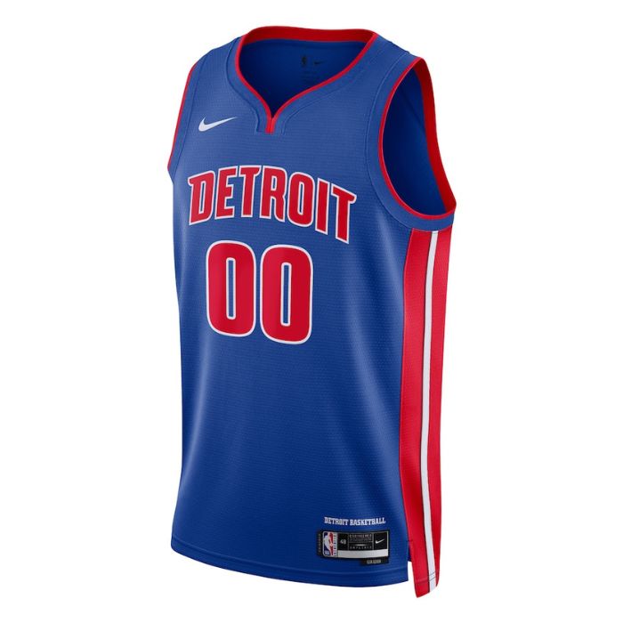 Detroit Pistons Unisex 2022/23 Swingman Custom Pro Jersey Blue - Icon Edition - Champions Jerseys