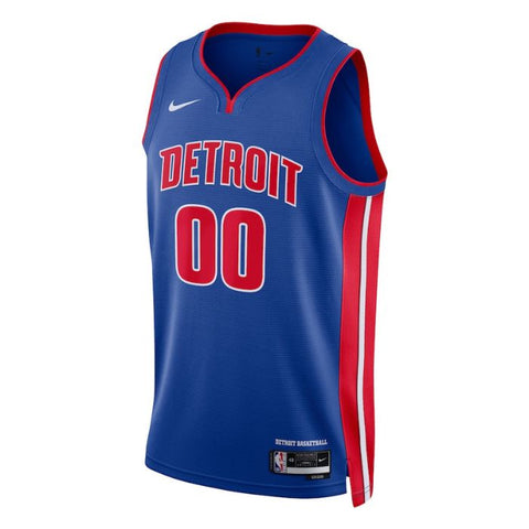 Detroit Pistons Unisex 2022/23 Swingman Custom Pro Jersey Blue - Icon Edition - Champions Jerseys