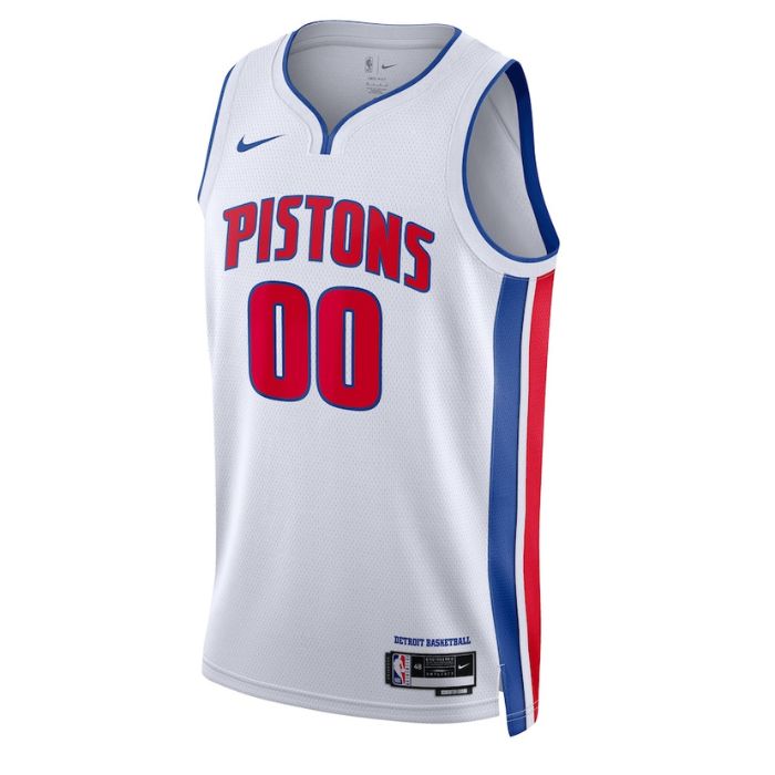 Detroit Pistons Unisex 2022/23 Swingman Customized Pro Jersey White - Association Edition - Champions Jerseys