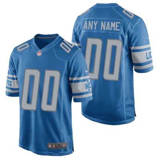 Detroit Lions Team Custom Game Unisex Jersey - Blue - Champions Jerseys