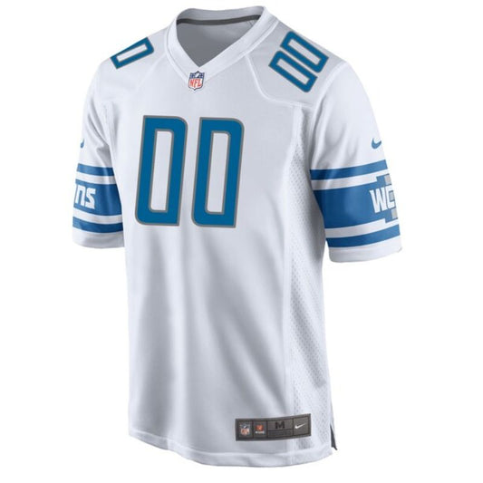 Detroit Lions Team Custom Pro Game Unisex Jersey - White - Champions Jerseys