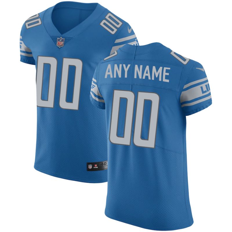 Detroit Lions Team Vapor Untouchable Unisex Custom Elite Jersey - Blue - Champions Jerseys