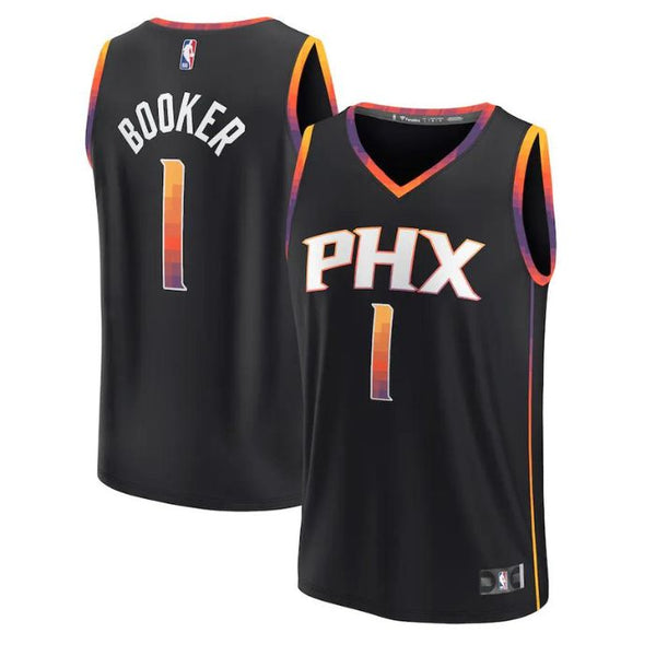 Devin Booker Phoenix Suns 2022/23 Fast Break Player Jersey Black - Statement Edition - Champions Jerseys