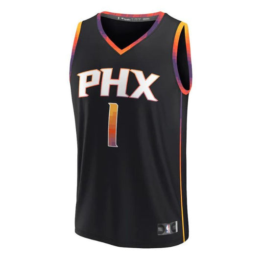 Devin Booker Phoenix Suns 2022/23 Fast Break Player Jersey Black - Statement Edition - Champions Jerseys