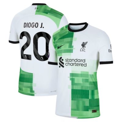 Diogo Jota Liverpool 2023/24 Away Player Jersey - White