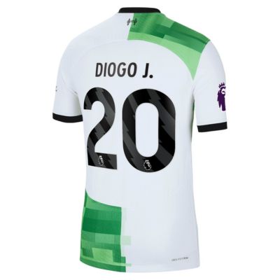 Diogo Jota Liverpool 2023/24 Away Player Jersey - White