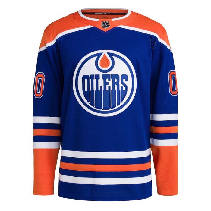 Edmonton Oilers Home Primegreen Pro Custom Jersey - Royal - Champions Jerseys