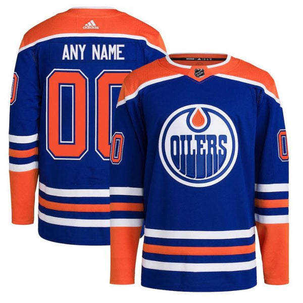 Edmonton Oilers Home Primegreen Pro Custom Jersey - Royal - Champions Jerseys