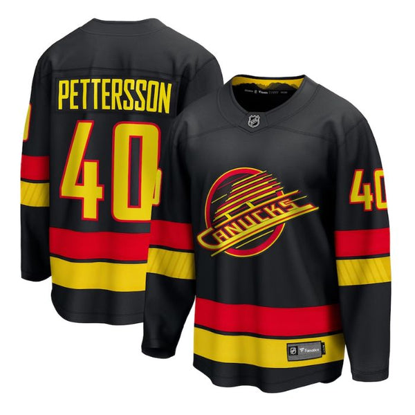 Elias Pettersson Vancouver Canucks Team Alternate - 2022/23 Premier Breakaway Player Jersey - Black - Champions Jerseys