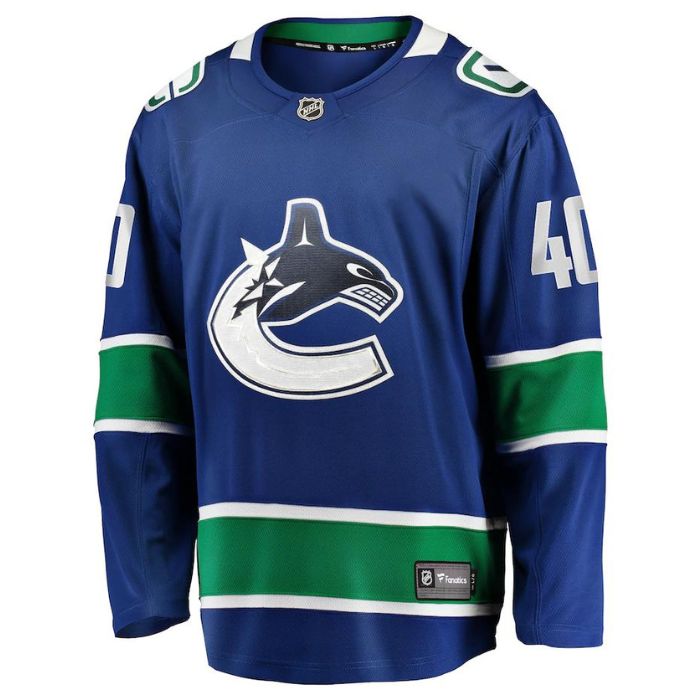 Elias Pettersson Vancouver Canucks Team Home Premier Pro Breakaway Player Jersey - Blue - Champions Jerseys