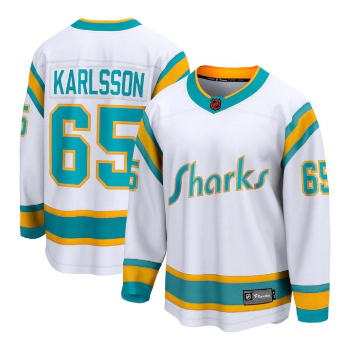 Erik Karlsson San Jose Sharks Special Edition 2.0 Breakaway Player Unisex Jersey - White - Champions Jerseys