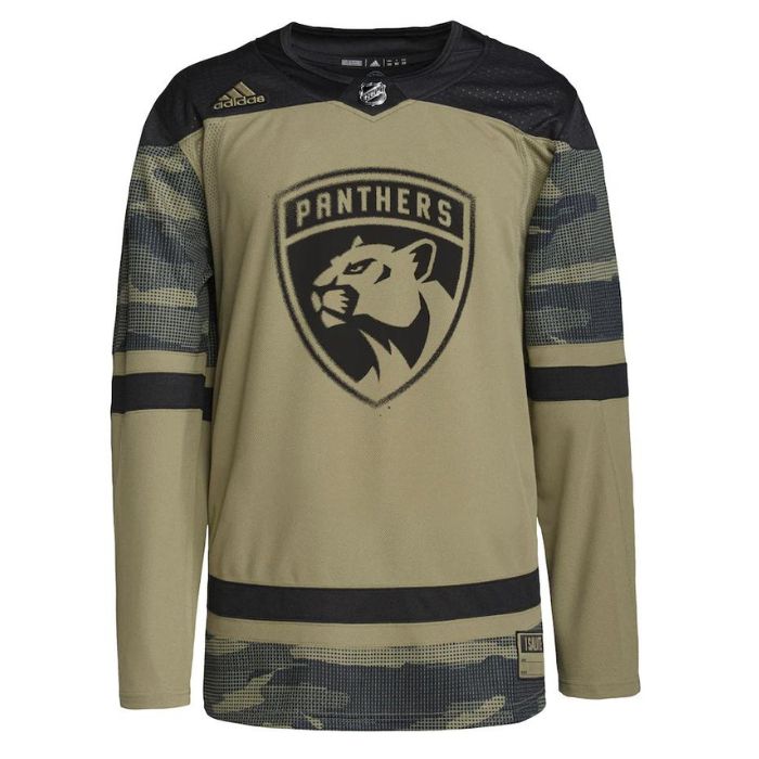 Florida Panthers Military Appreciation Team Custom Practice Jersey - Camo - Champions Jerseys