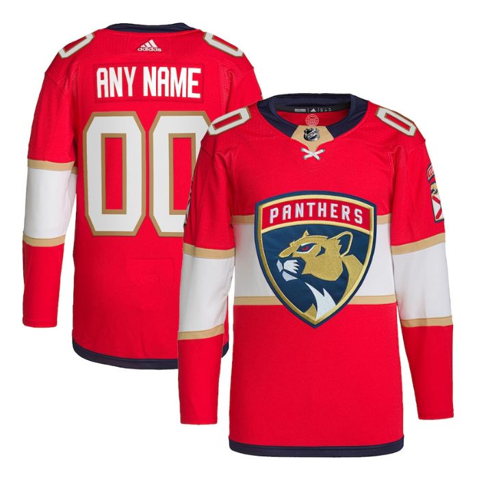 Florida Panthers Unisex Home Primegreen Pro Custom Jersey - Red - Champions Jerseys