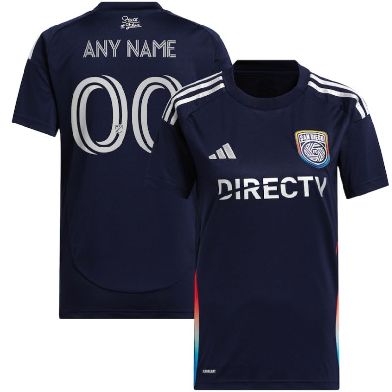 San Diego FC adidas 2025 State of Flow Custom Jersey - Navy