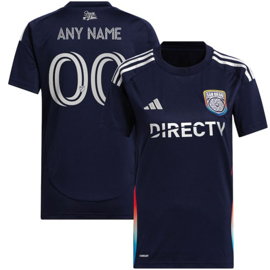 San Diego FC adidas 2025 State of Flow Custom Jersey - Navy