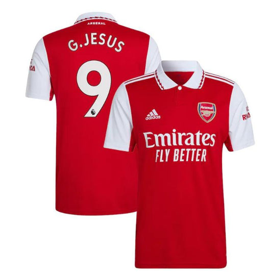 Gabriel Jesus Arsenal Unisex Shirt 2022/23 Home Player Jersey - Red - Jersey Teams World