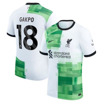 Gakpo Liverpool Away Stadium Shirt 2023-24 Jersey - White