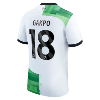 Gakpo Liverpool Away Stadium Shirt 2023-24 Jersey - White