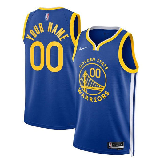 Golden State Warriors Unisex 2022/23 Swingman Custom Jersey Blue - Icon Edition - Champions Jerseys
