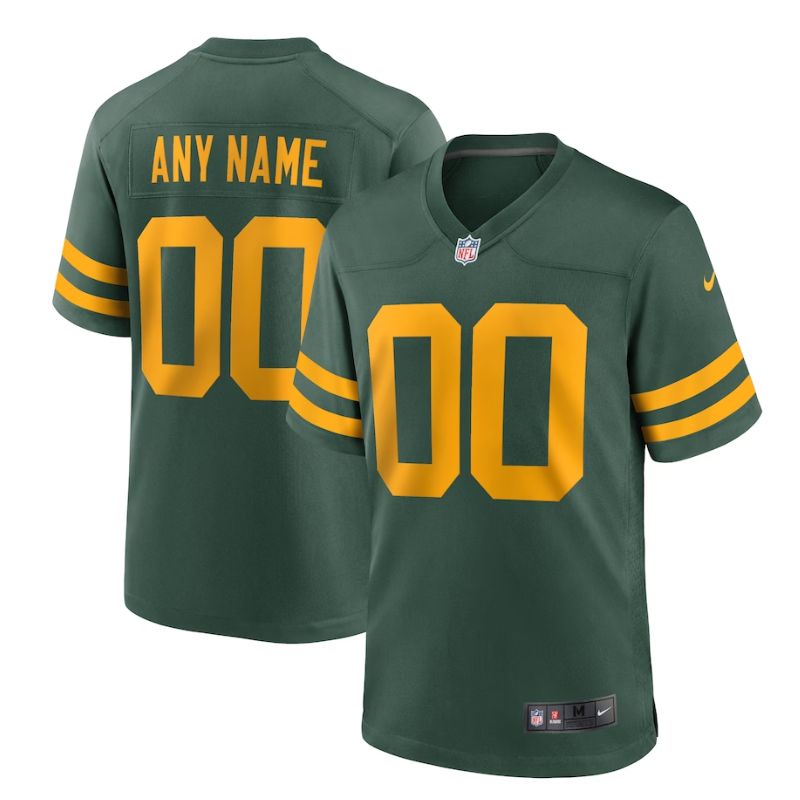 Green Bay Packers Team Alternate Custom Unisex Jersey - Green - Champions Jerseys