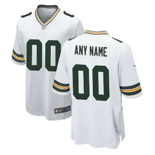 Green Bay Packers Team Customized Game Pro Jersey - White - Champions Jerseys