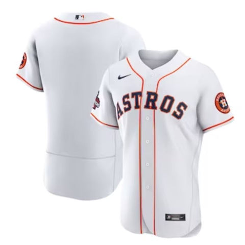 Houston Astros Team Pro Home Unisex Custom Jersey - White - Champions Jerseys