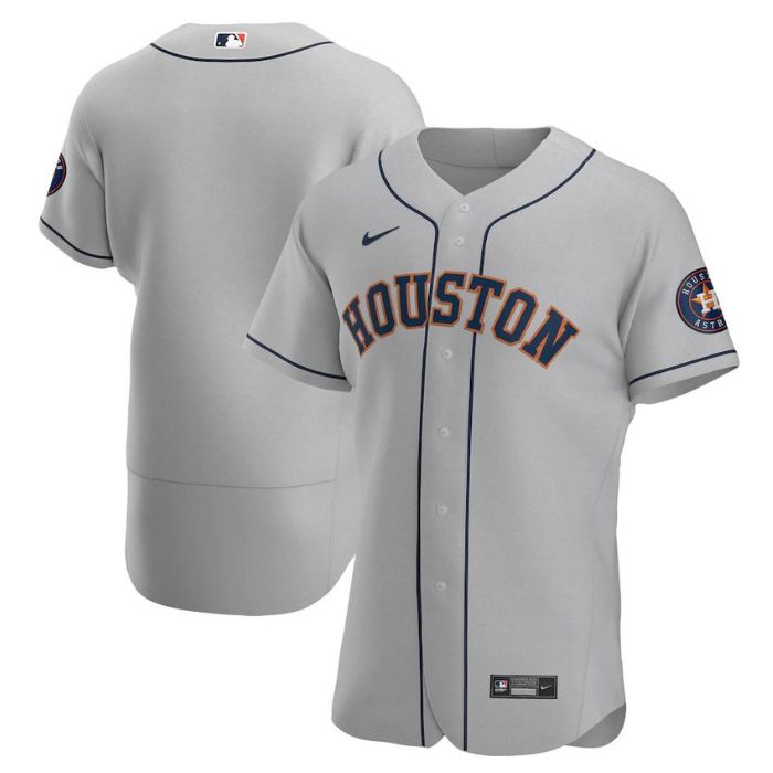 Houston Astros Team Road Pro Custom Unisex Jersey - Gray - Champions Jerseys