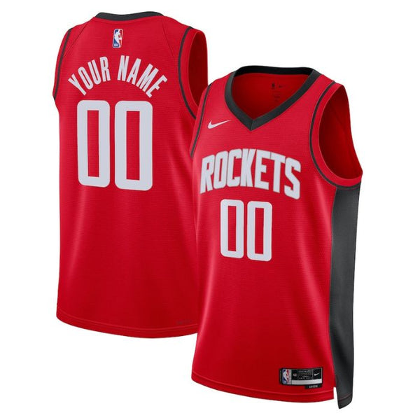 Houston Rockets Unisex 2022/23 Swingman Custom Pro Official Jersey Red - Icon Edition - Champions Jerseys