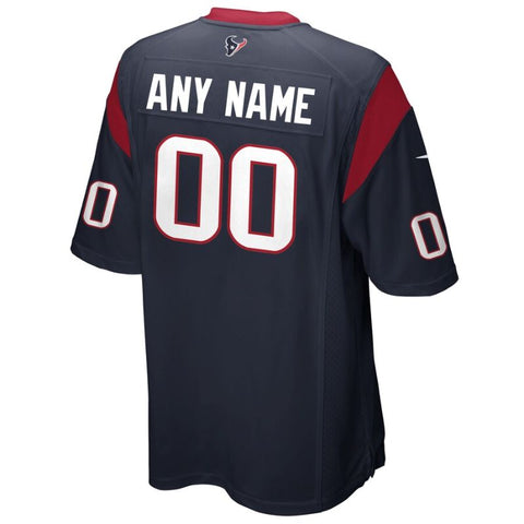 Houston Texans Team Customized Game Unisex Jersey - Navy - Champions Jerseys