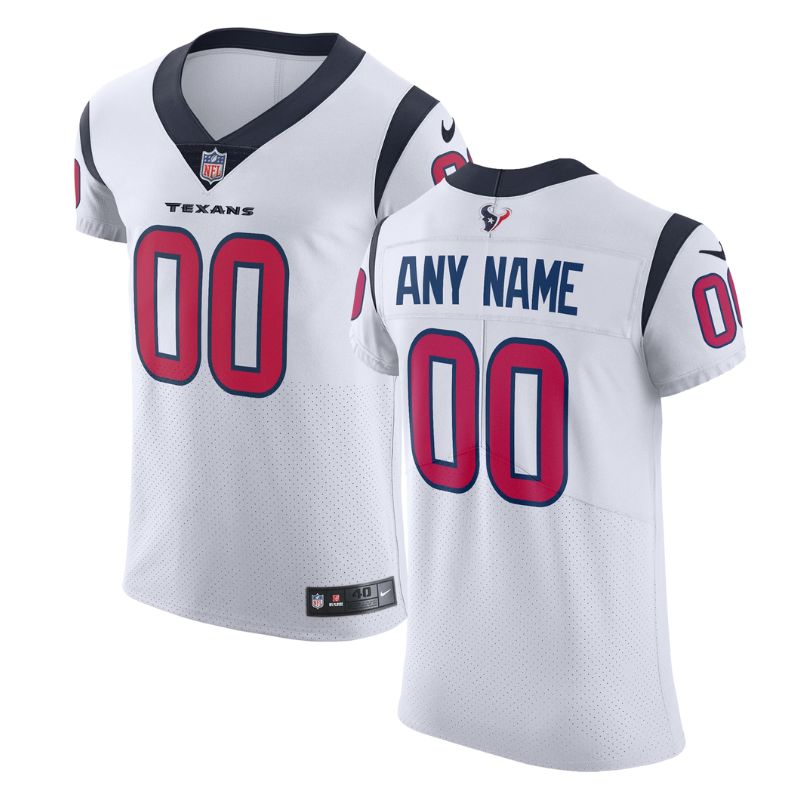 Houston Texans Team Vapor Untouchable Custom Elite Unisex Jersey - White - Champions Jerseys