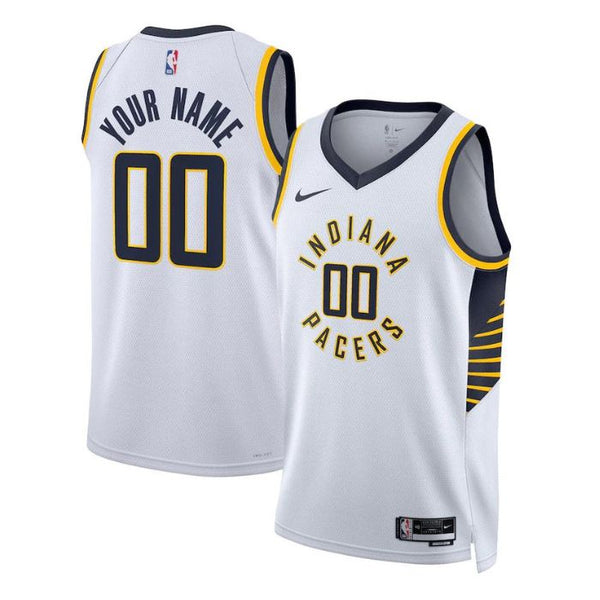 Indiana Pacers Unisex 2022/23 Swingman Custom Jersey White - Association Edition - Champions Jerseys