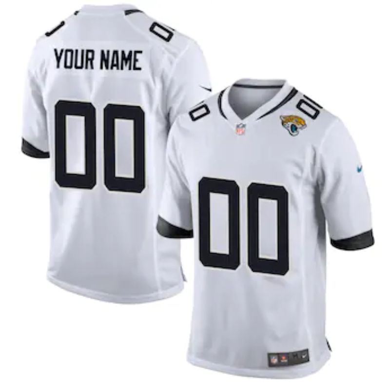 Jacksonville Jaguars Team Customized Game Unisex Jersey - White - Champions Jerseys
