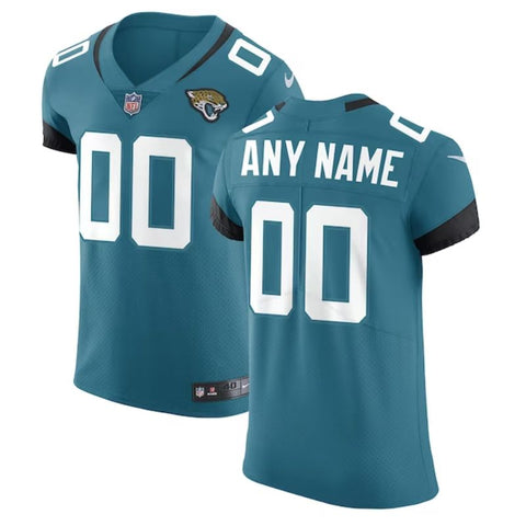 Jacksonville Jaguars Team Vapor Untouchable Elite Unisex Custom Jersey - Teal - Champions Jerseys