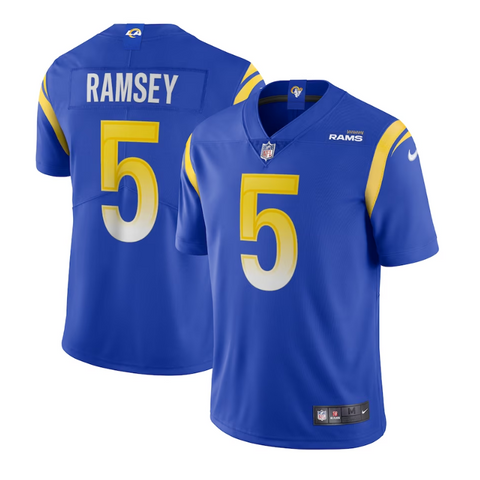 Jalen Ramsey 5 Player Los Angeles Rams Vapor Limited Jersey 2023/24 - Royal