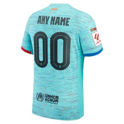 Barcelona 2023/24 Third Custom Jersey - Aqua / Any Name