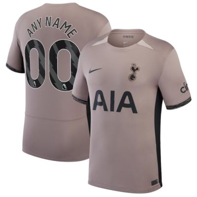 Tottenham Hotspur 2023/24 Third Stadium Custom Jersey – Tan / Any Nme