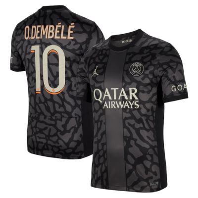 Ousmane Dembélé Paris Saint-Germain 2023/24 Third Stadium Player Jersey - Anthracite