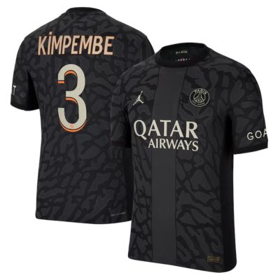 Presnel Kimpembe Paris Saint-Germain 2023/24 Third Match  Player Jersey - Anthracite