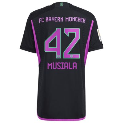 Jamal Musiala Bayern Munich 2023/24 Away Player Jersey - Black