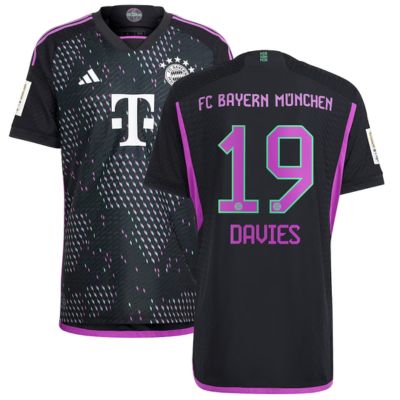 Alphonso Davies Bayern Munich 2023/24 Away Player Jersey - Black