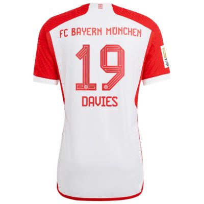 Alphonso Davies Bayern Munich 2023/24 Home Jersey - White