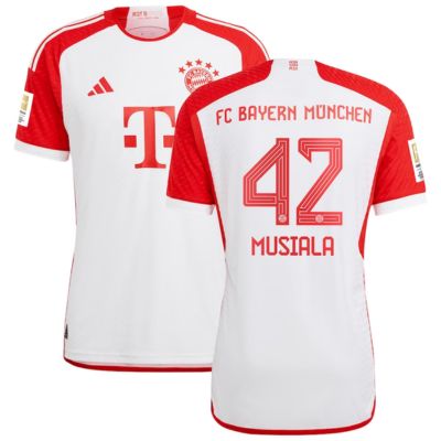 Jamal Musiala Bayern Munich 2023/24 Home Jersey - White