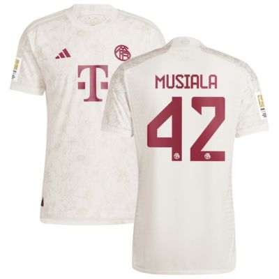 Jamal Musiala Bayern Munich 2023/24 Third  Jersey - White