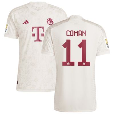 Kingsley Coman Bayern Munich  2023/24 Third Jersey - White