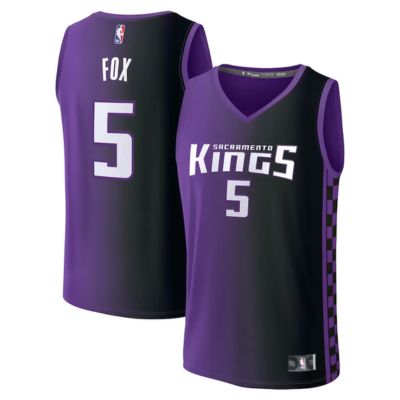 De'Aaron Fox Sacramento Kings 2023/24 Jersey - Statement Edition - Purple