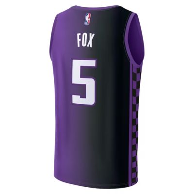 De'Aaron Fox Sacramento Kings 2023/24 Jersey - Statement Edition - Purple