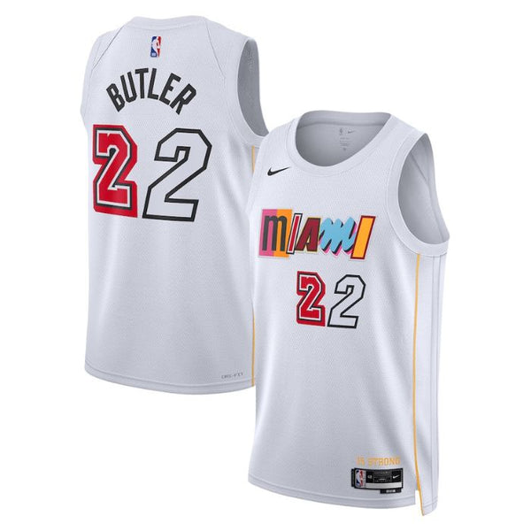 Jimmy Butler Miami Heat Unisex 2022/23 Swingman Jersey - City Edition - White - Champions Jerseys