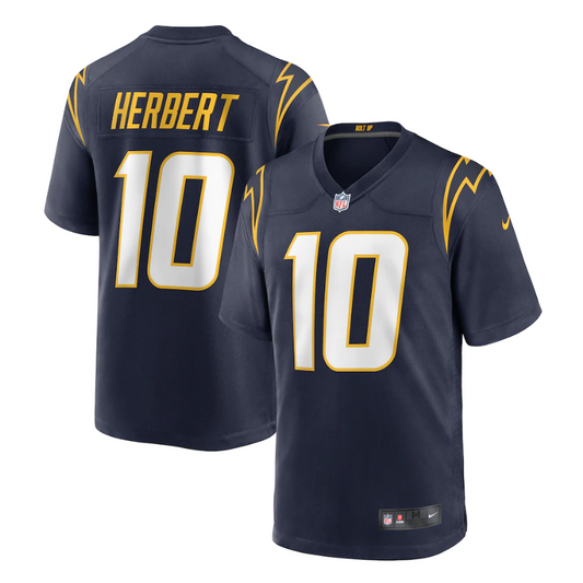 Justin Herbert 10 Player Los Angeles Chargers Alternate Game Jersey 2023/24 - Navy